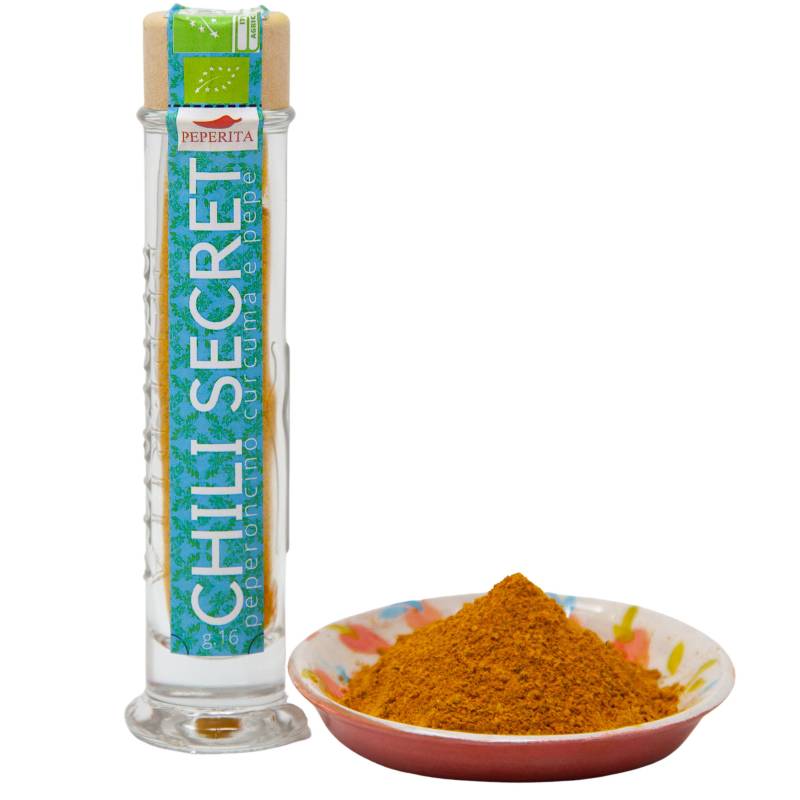 Geheime Chili-Gewürze - Kurkuma und Pfeffer-Chili-Pulver