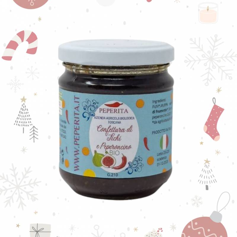 Gift box with organic fig and chilli jam