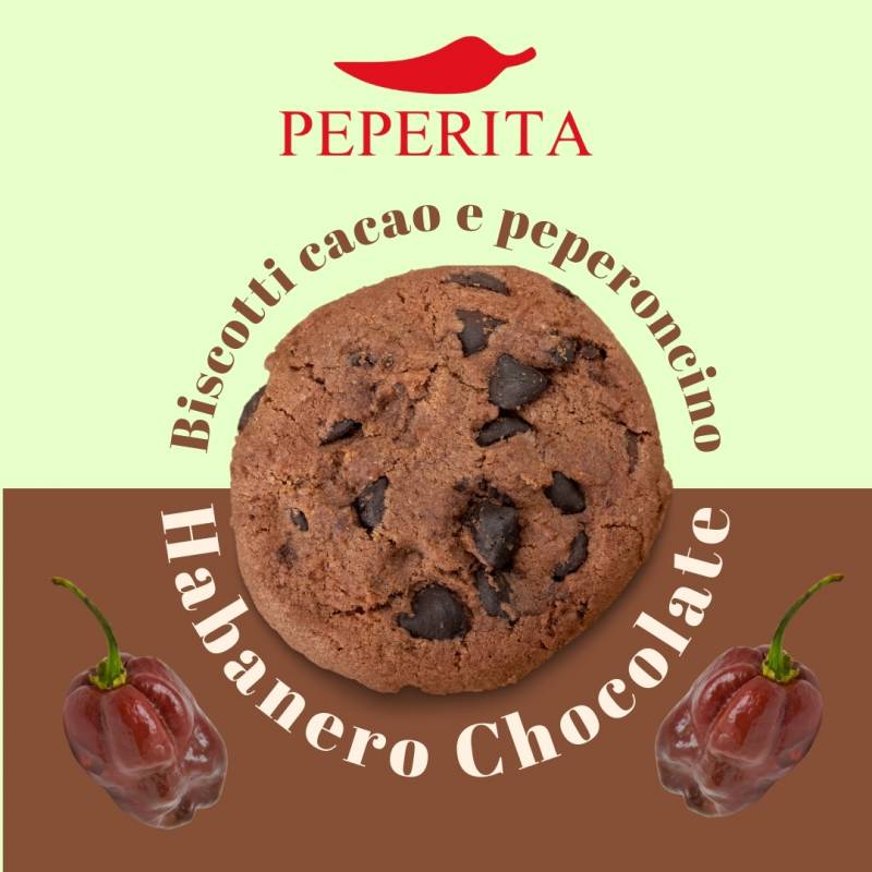 Biscotti artigianali al cacao e peperoncino BIO Habanero Peperita