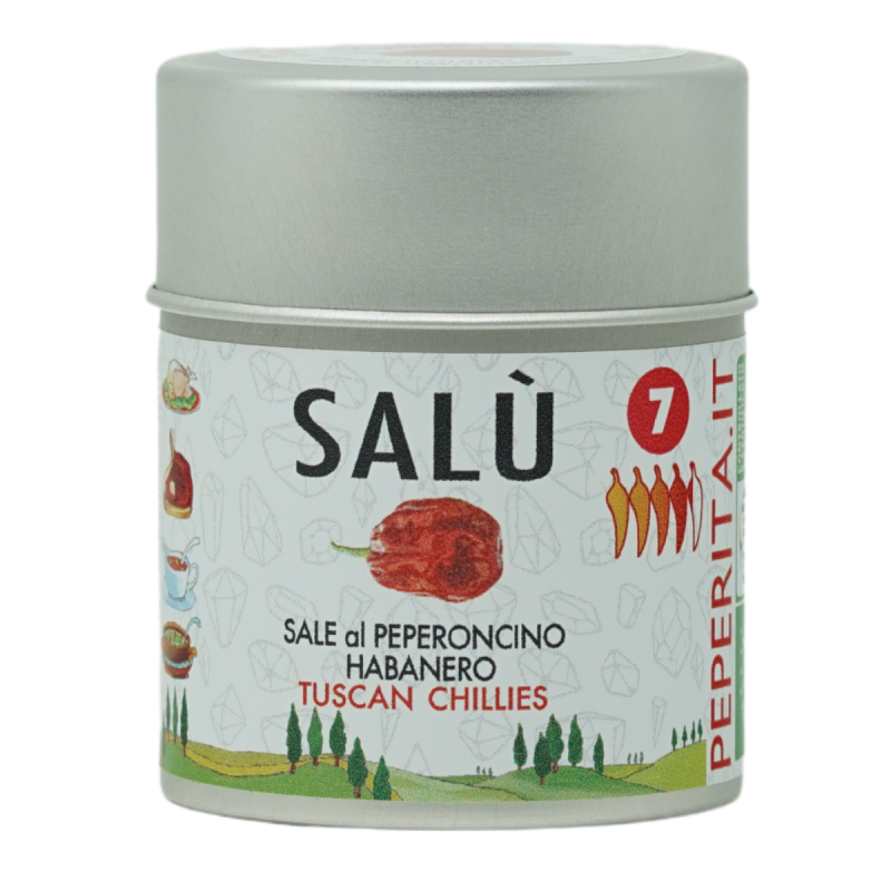 Bio Habanero Red Savina Chili-Salz - fein