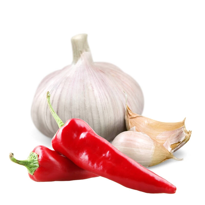 Garlic and chili condiment