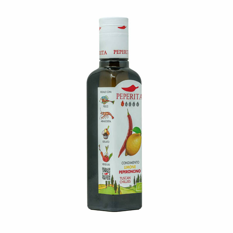 EVO Oil Dressing flavored with organic Lemon and Chilli