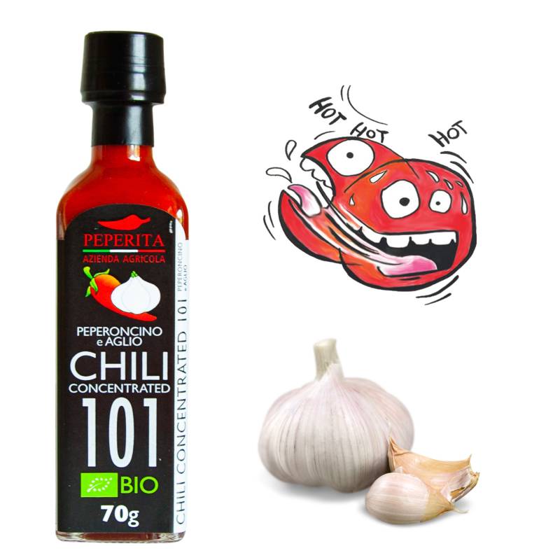 Spicy Garlic Sauce 101/100 made with Organic Chilli