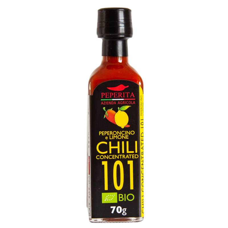 Scharfe Soße 101/100 mit Bio-Chili und Zitrone