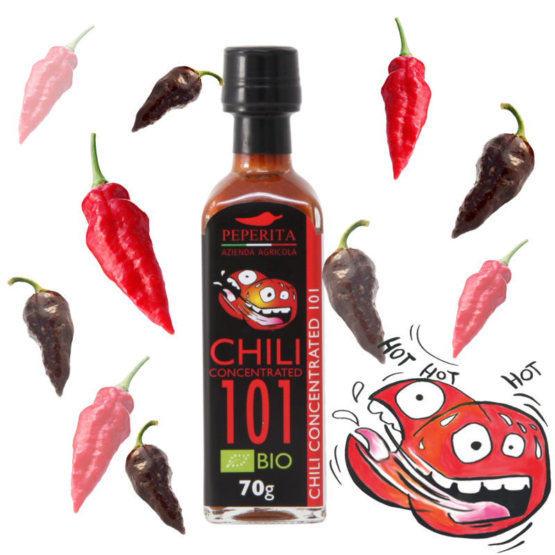 Scharfe Soße 101/100 mit Bio-Chili