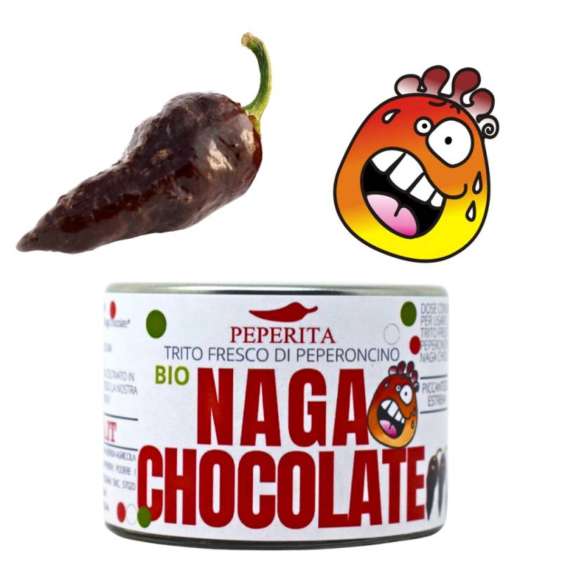 Fresh Chopped Organic Naga Morich Chocolate