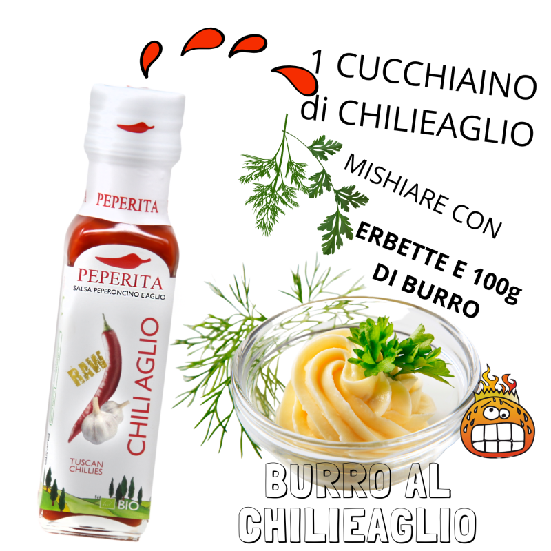 Garlic and Cayenne Sauce made with Organic Chilli - Chiliaglio