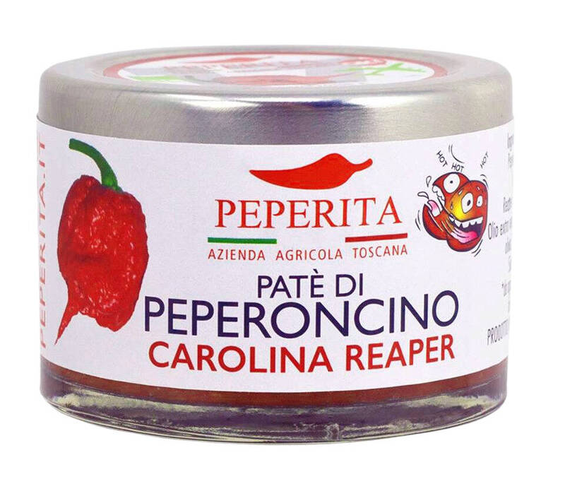 Organic Carolina Reaper Chilli Patè with EVO Oil and Salt