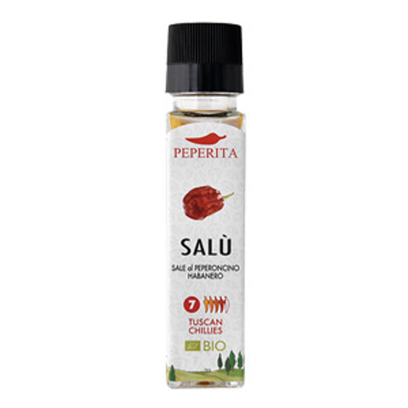 Organic Habanero Salt with Grinder