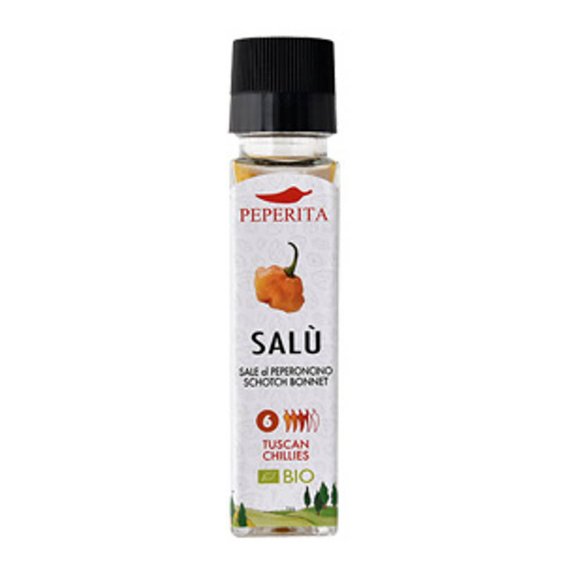 Salù - Rock salt with Scotch Bonnet pepper and Grinder